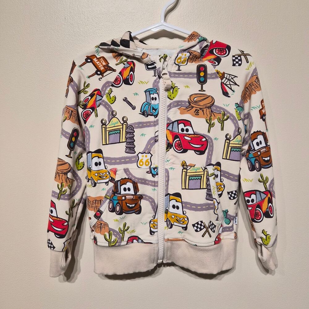 Little Sleepies Play Collection Disney Cars 3T Full Zip Hoodie Sweatshirt